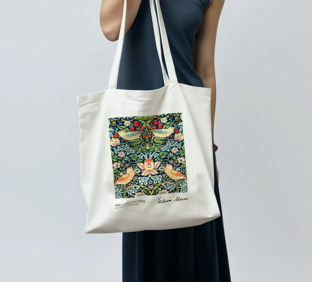 Ladro di fragole (1883), William Morris borsa in juta da Flower