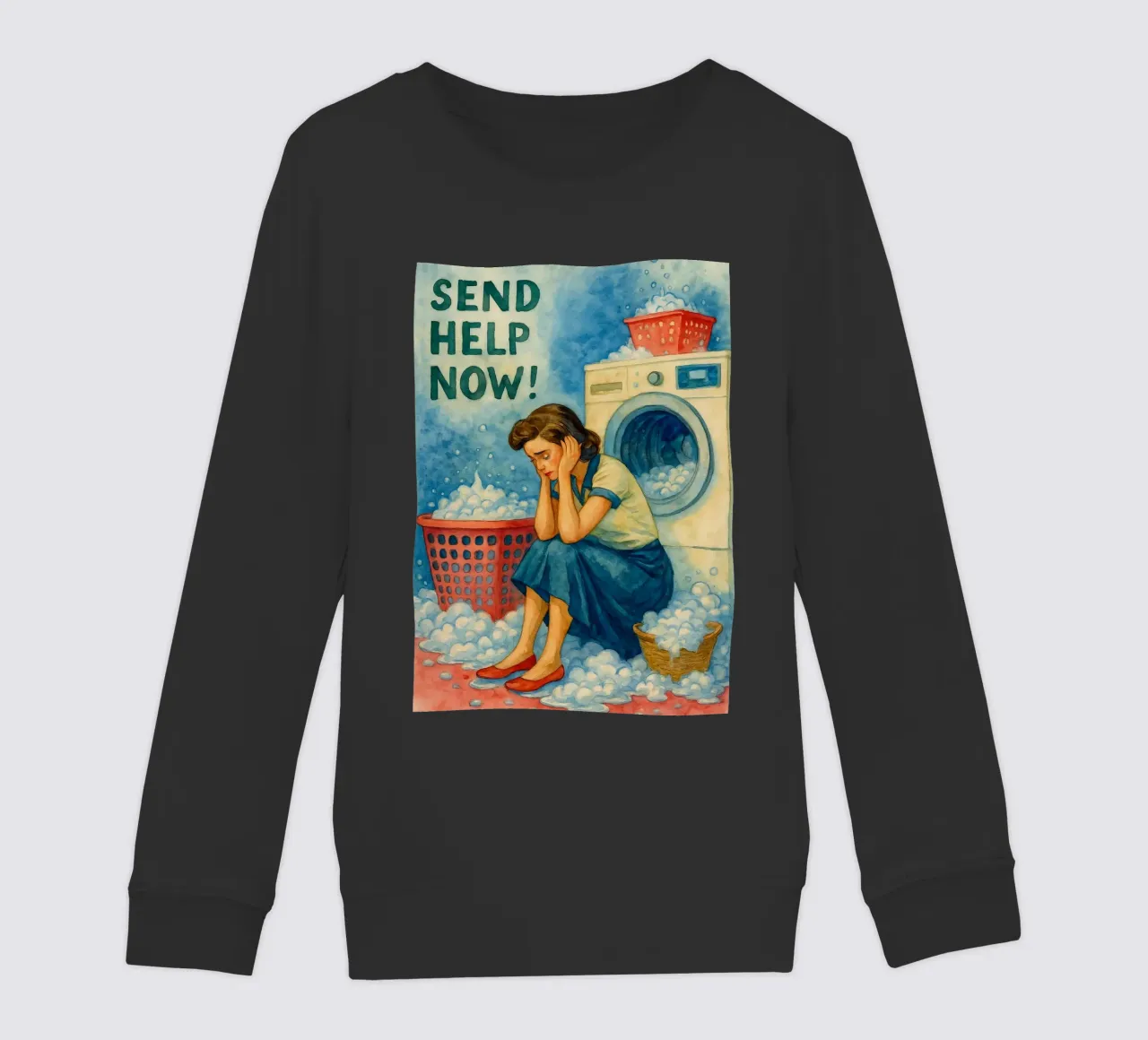 inviare aiuto ora le donne in bagno felpa bambino da pakazi