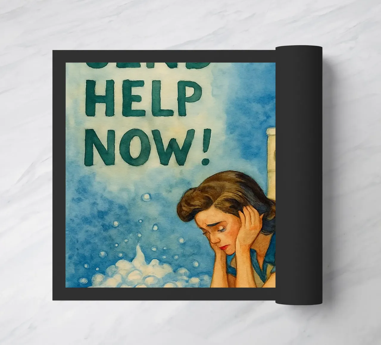 inviare aiuto ora le donne in bagno zerbino da pakazi