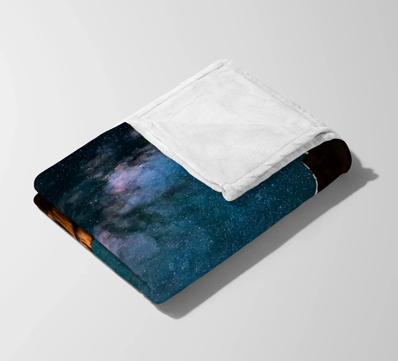 galassia della via lattea coperta in pile da space words