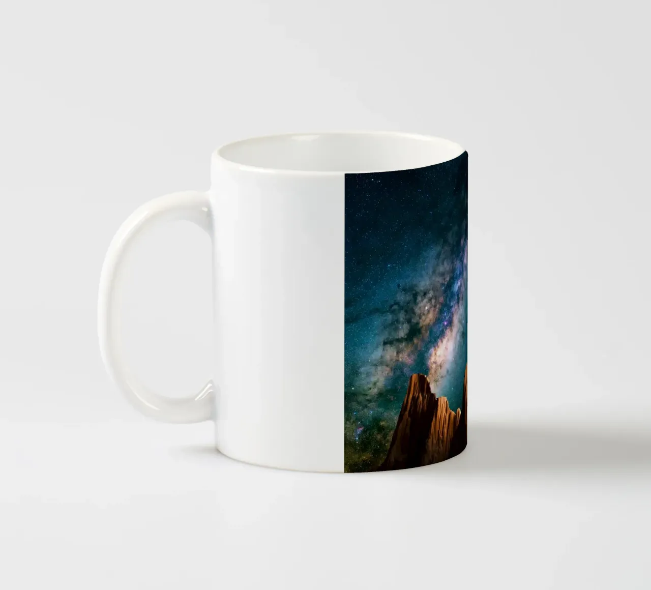 galassia della via lattea tazza in ceramica da space words