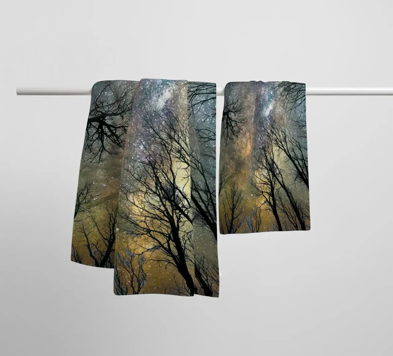 starry sky universe towel by space words