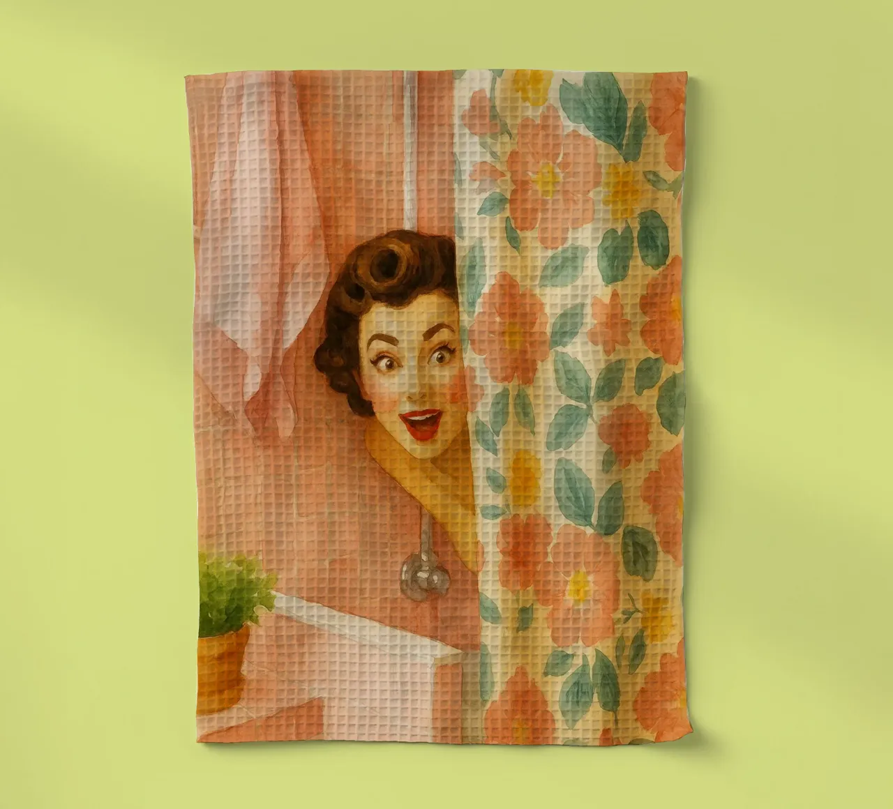 sorpresa delle donne in bagno canovaccio da cucina da pakazi