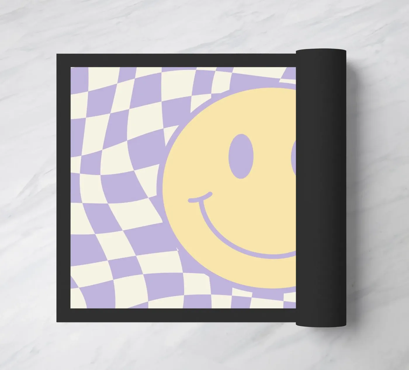 Smiley e pedine ondulate 02 zerbino da Little Dean