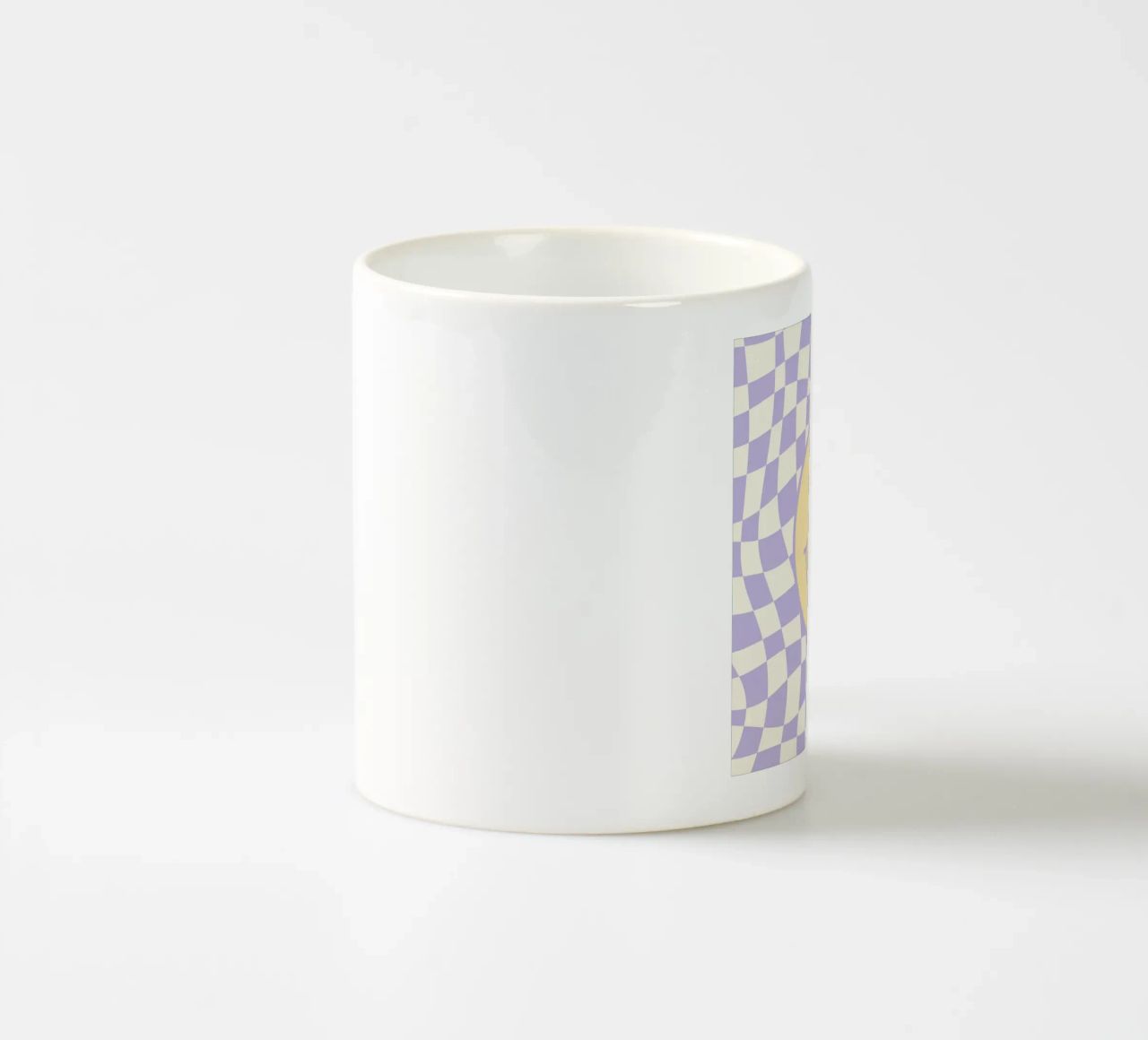 Smiley e pedine ondulate 02 tazza in ceramica da Little Dean