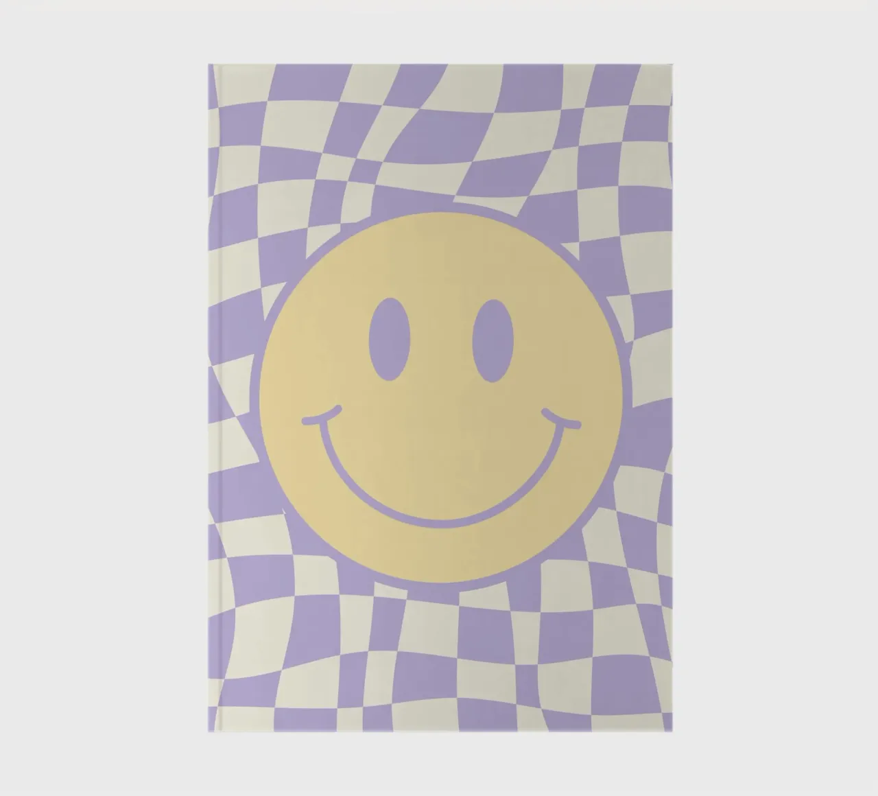 Smiley and wavy checker 02 notebook by Little Dean