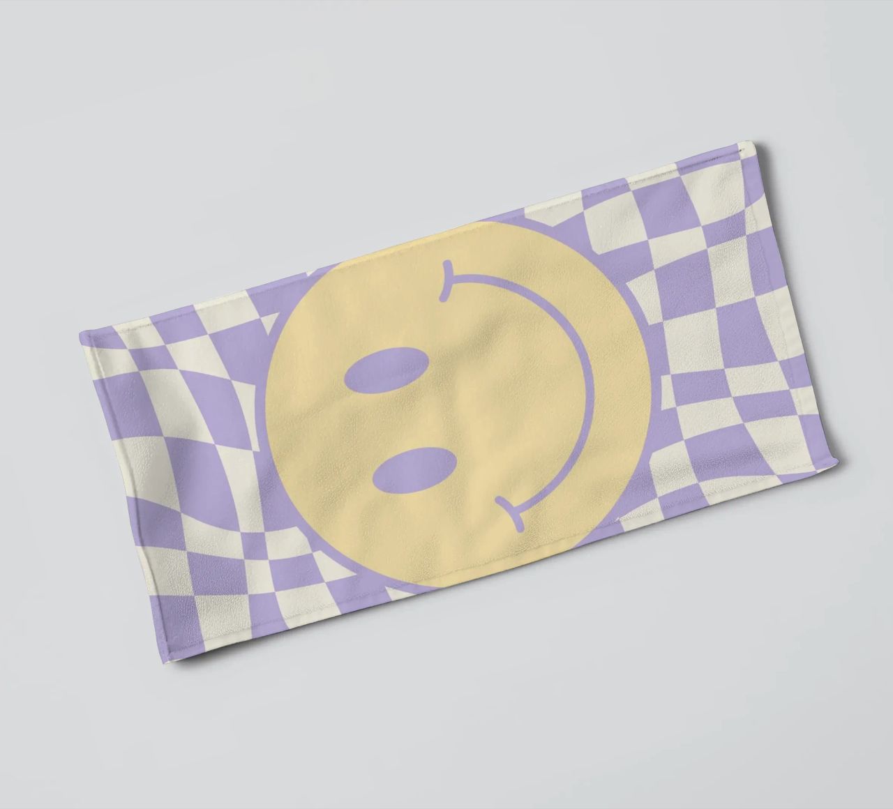 Smiley e pedine ondulate 02 asciugamano da bagno da Little Dean