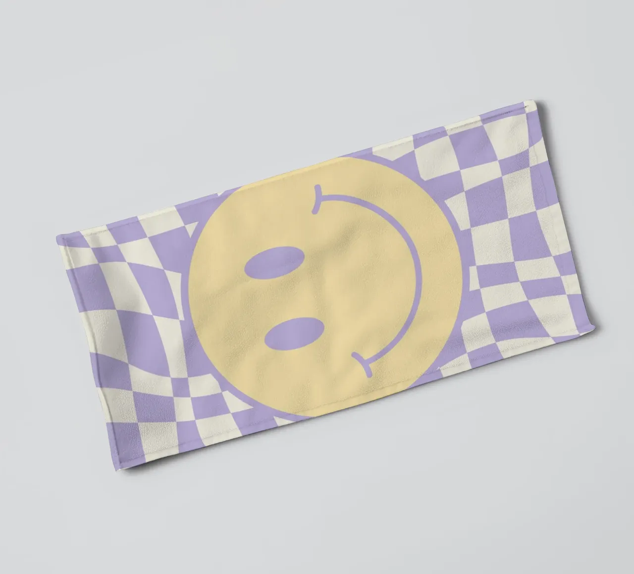 Smiley e pedine ondulate 02 asciugamano da bagno da Little Dean