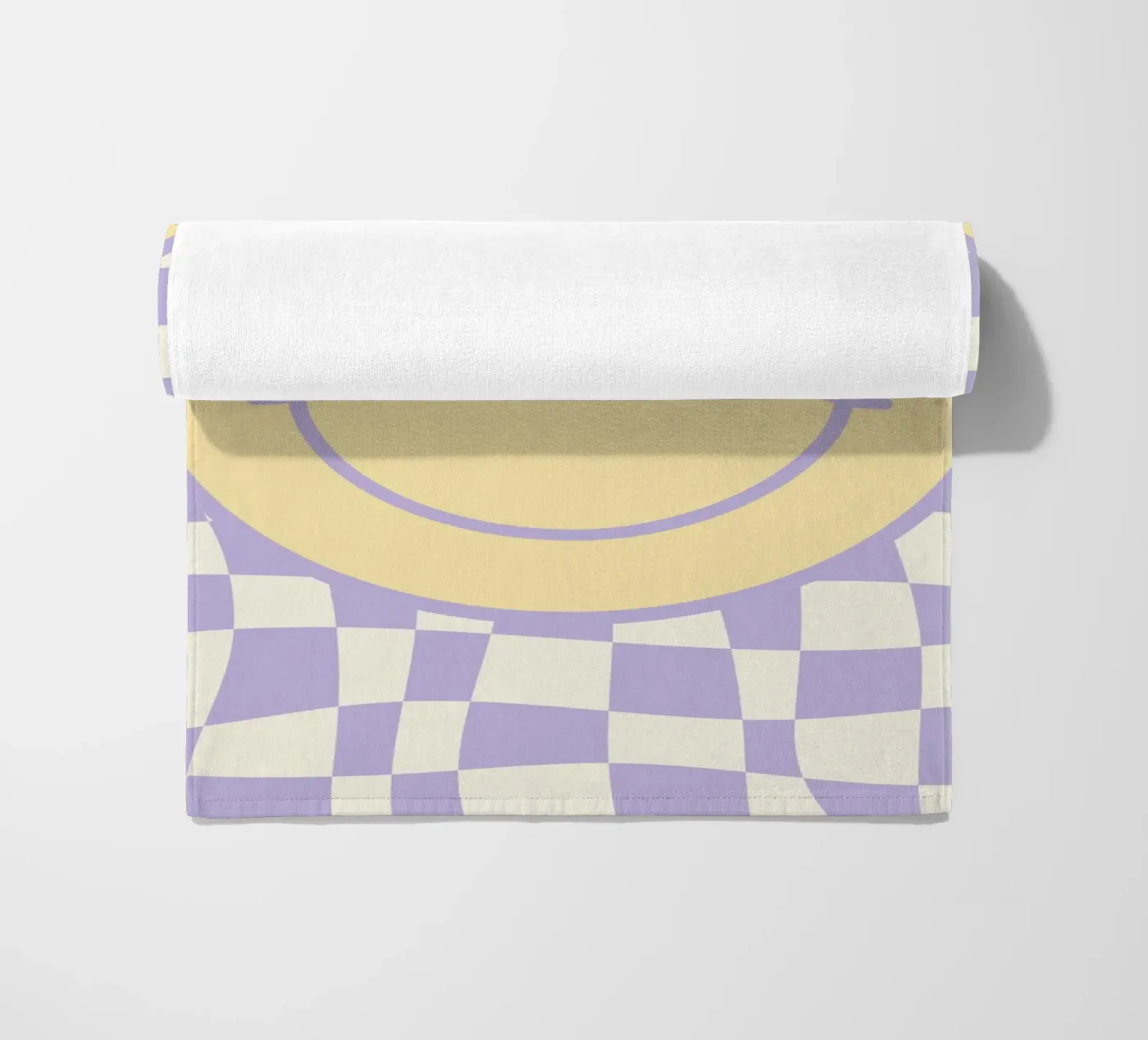 Smiley e pedine ondulate 02 telo mare da Little Dean