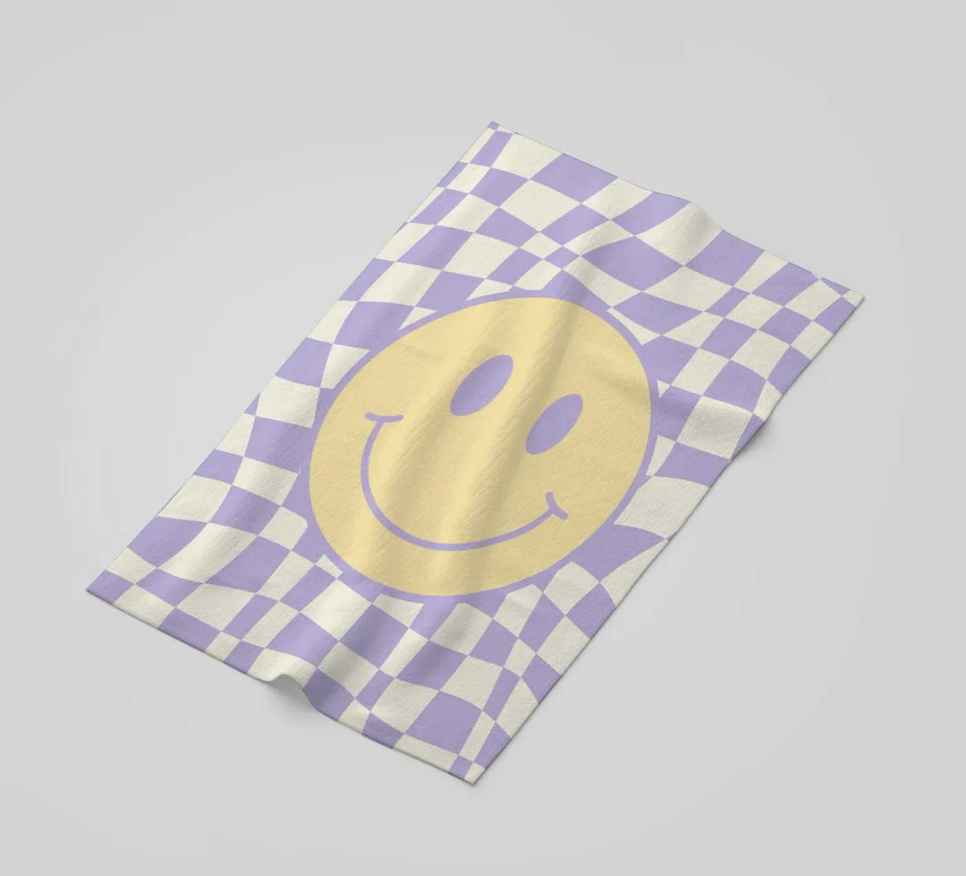 Smiley e pedine ondulate 02 telo mare da Little Dean