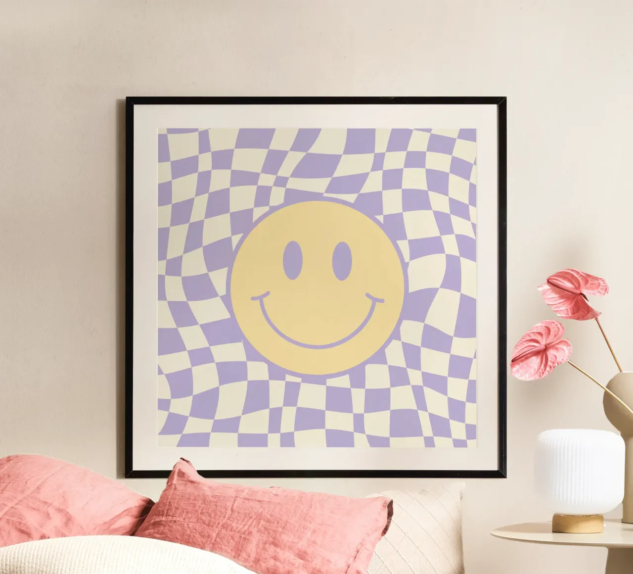 Smiley e pedine ondulate 02 poster da Little Dean