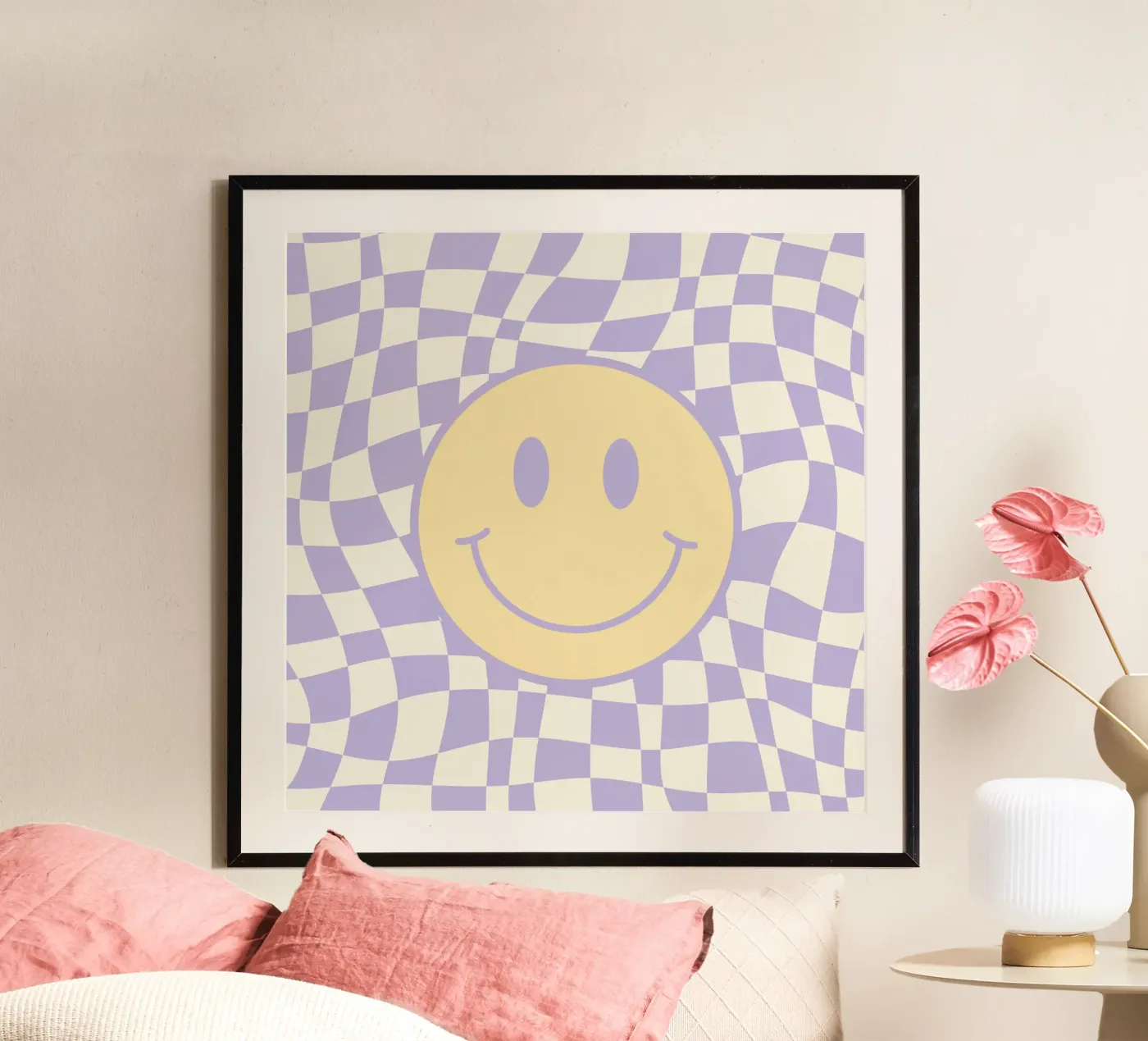 Smiley e pedine ondulate 02 poster da Little Dean