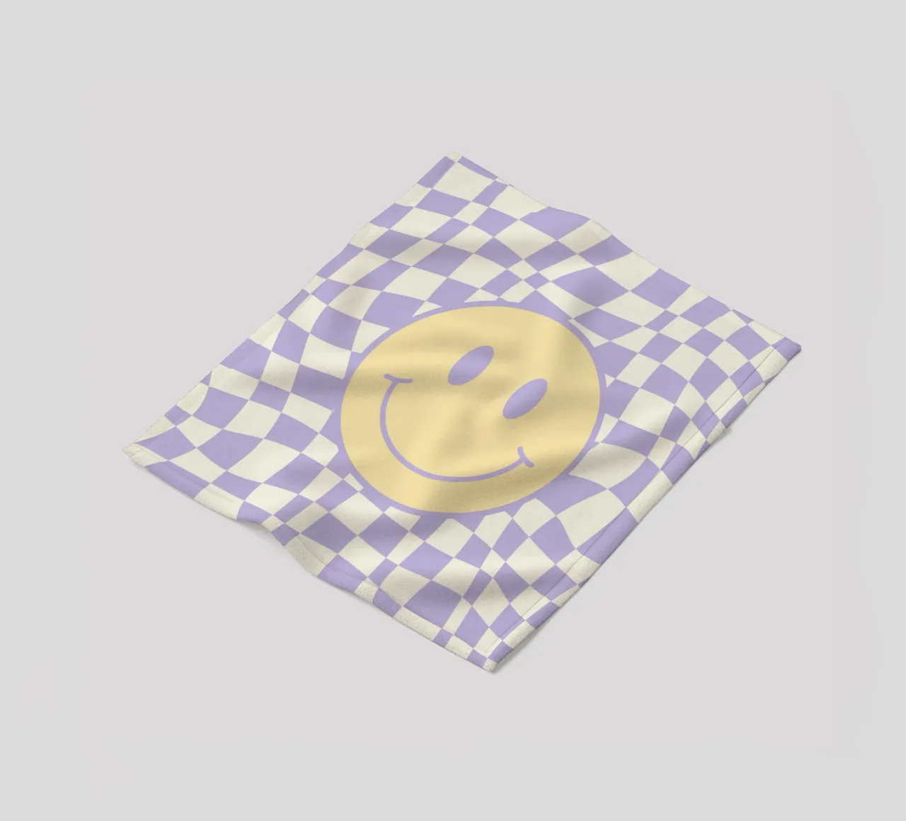 Smiley e pedine ondulate 02 coperta in pile da Little Dean