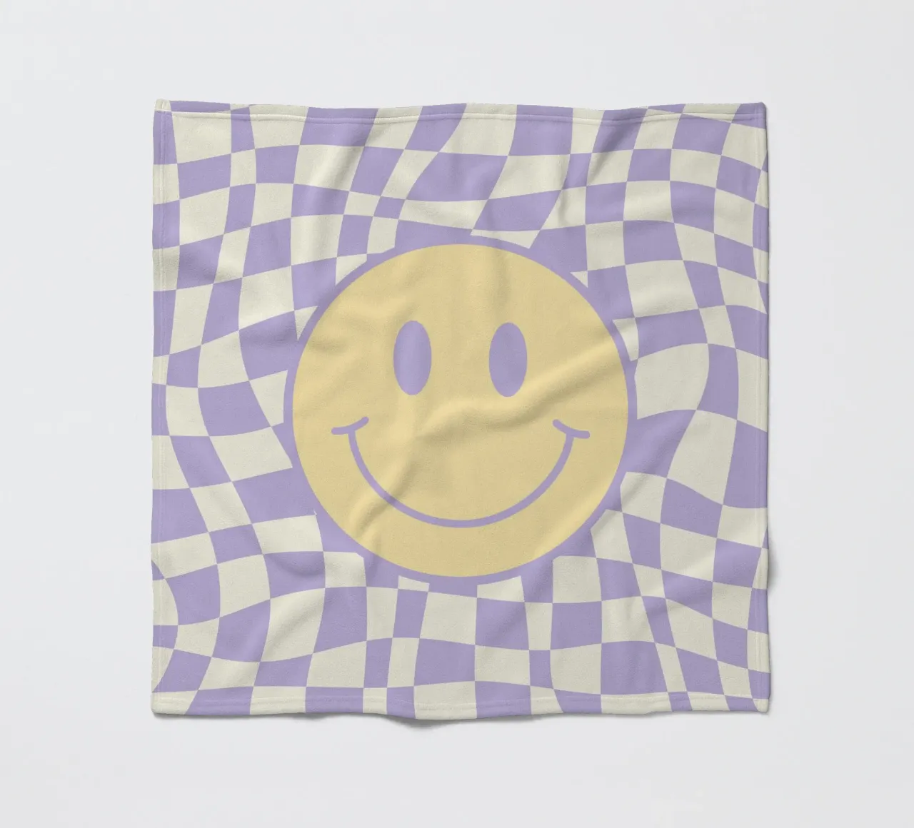 Smiley e pedine ondulate 02 coperta in pile da Little Dean