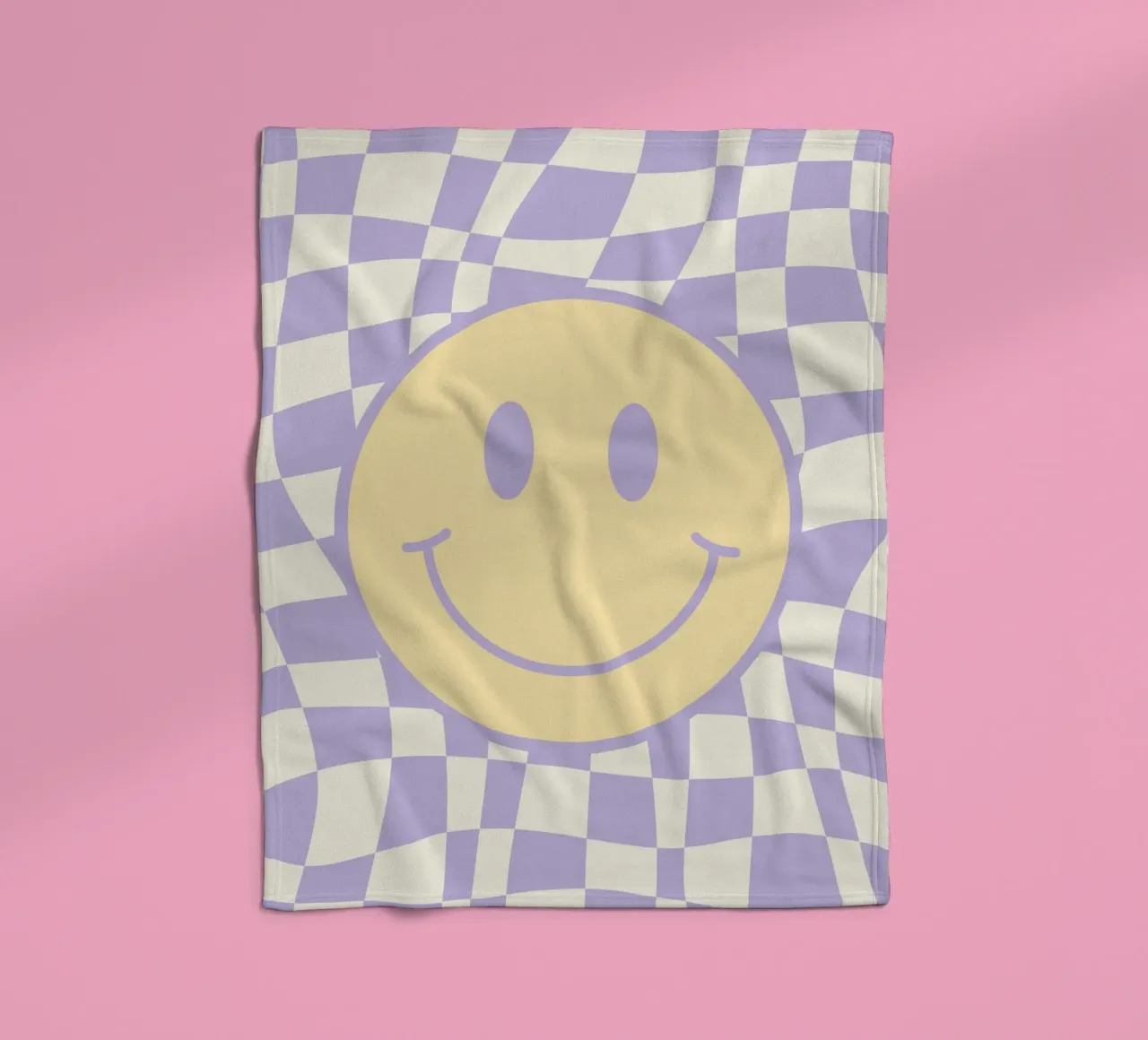 Smiley e pedine ondulate 02 coperta in pile da Little Dean