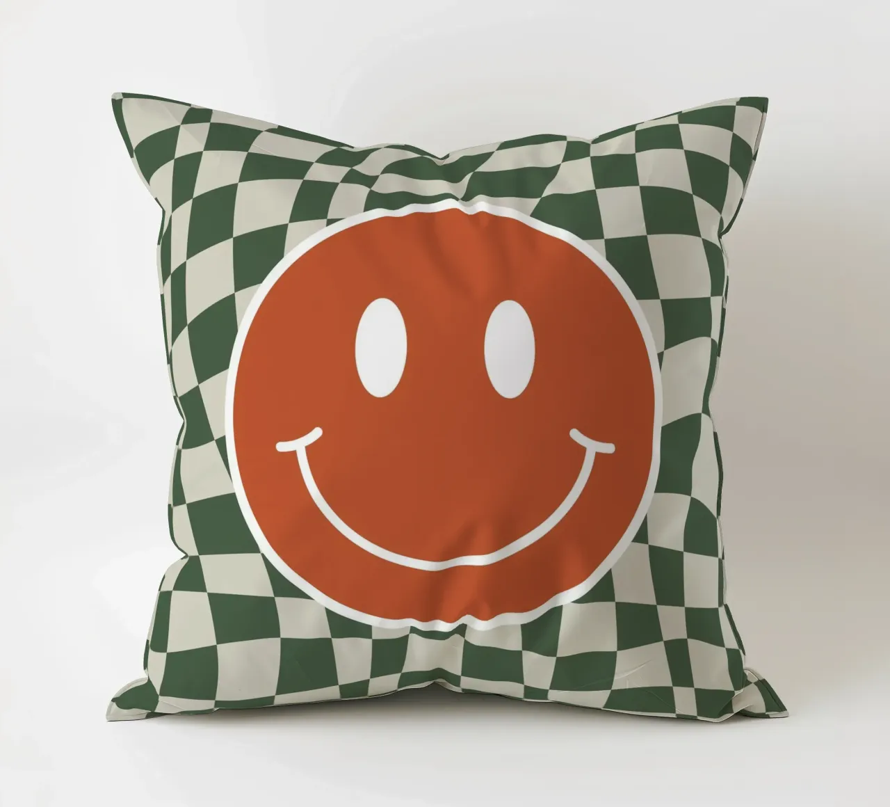 Scacchiera ondulata Smiley 03 cuscino da Little Dean