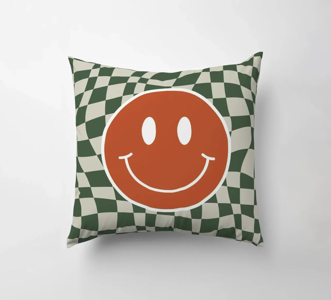 Scacchiera ondulata Smiley 03 cuscino da Little Dean