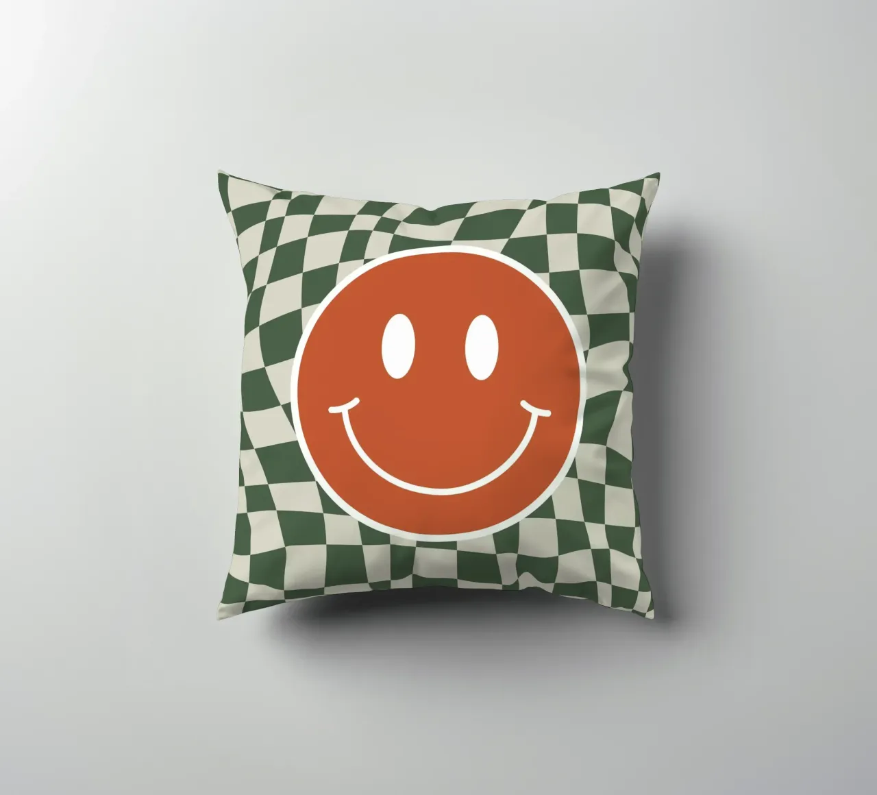Scacchiera ondulata Smiley 03 cuscino da Little Dean