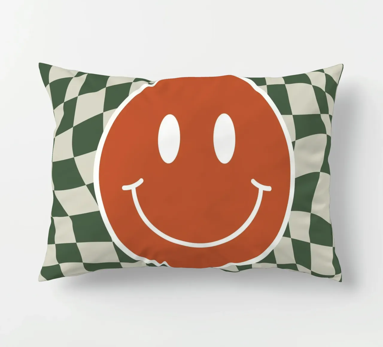 Scacchiera ondulata Smiley 03 cuscino da Little Dean