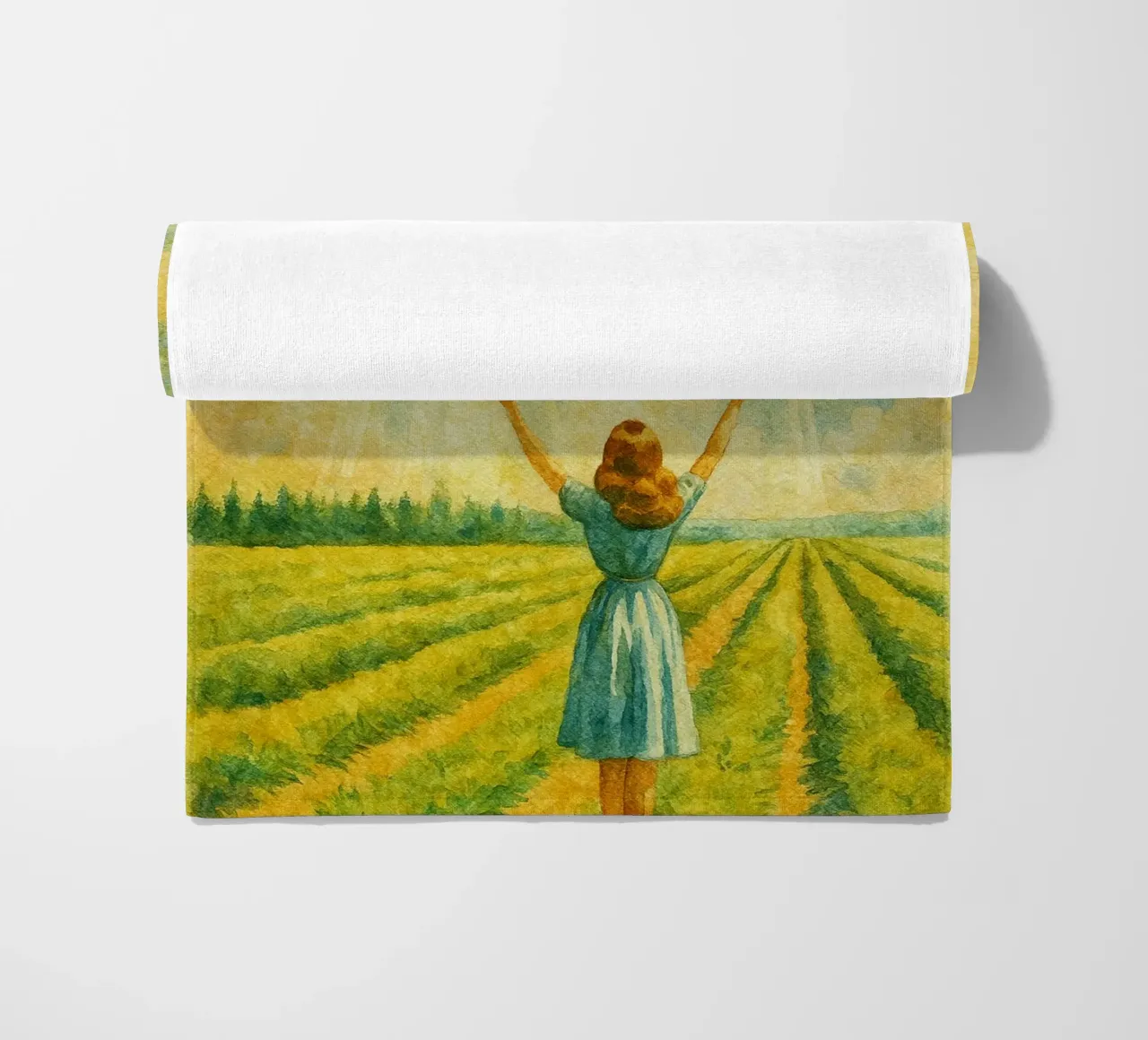 take me with you retro drawing beach towel by pakazi