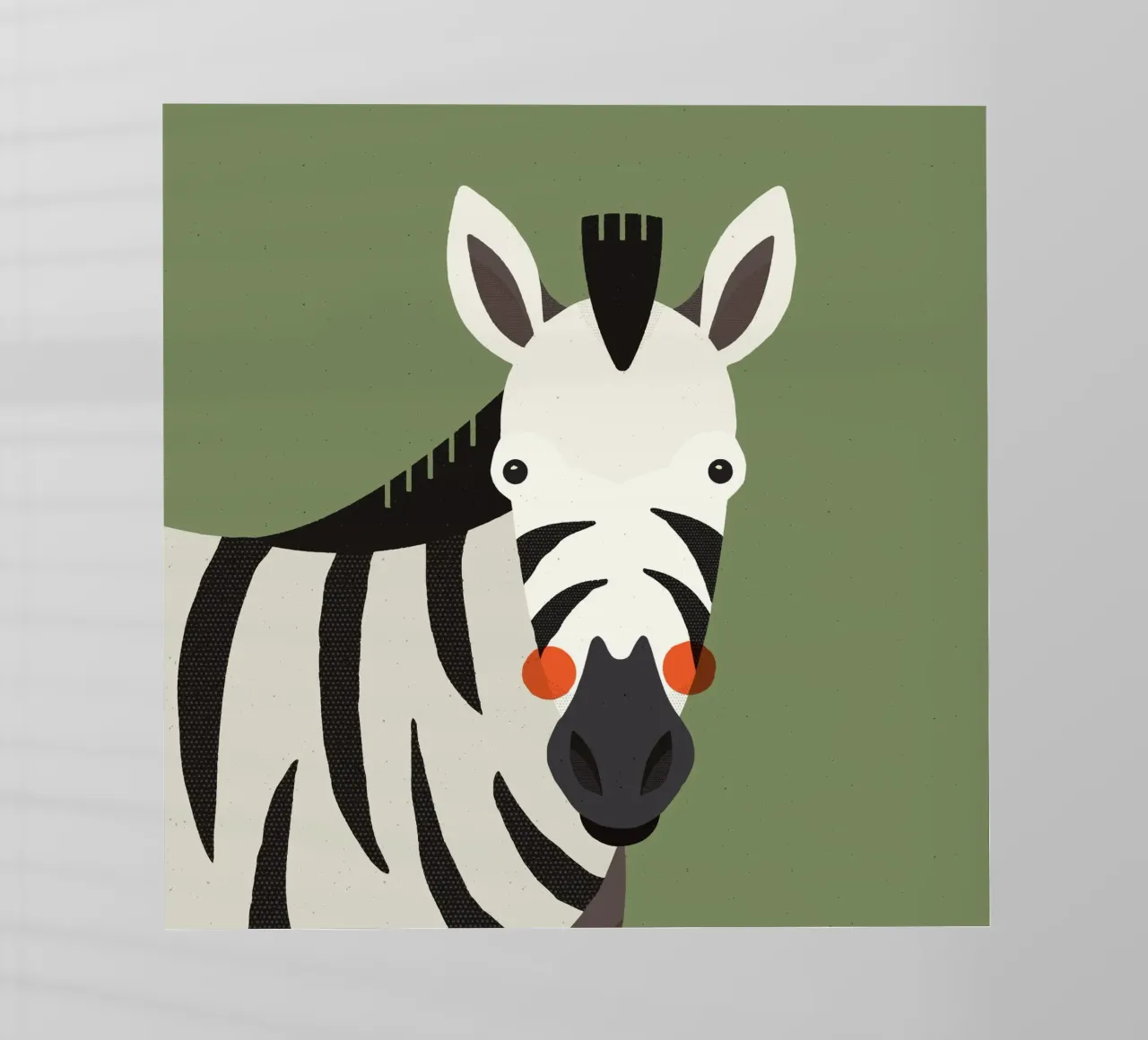 Zebra, ritratto animale pellicola backlit da The Printed Sparrow