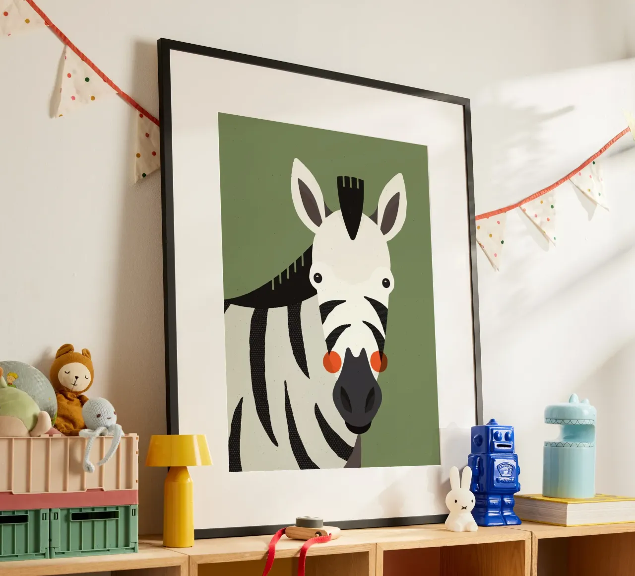 Zebra, ritratto animale carta hahnemühle da The Printed Sparrow