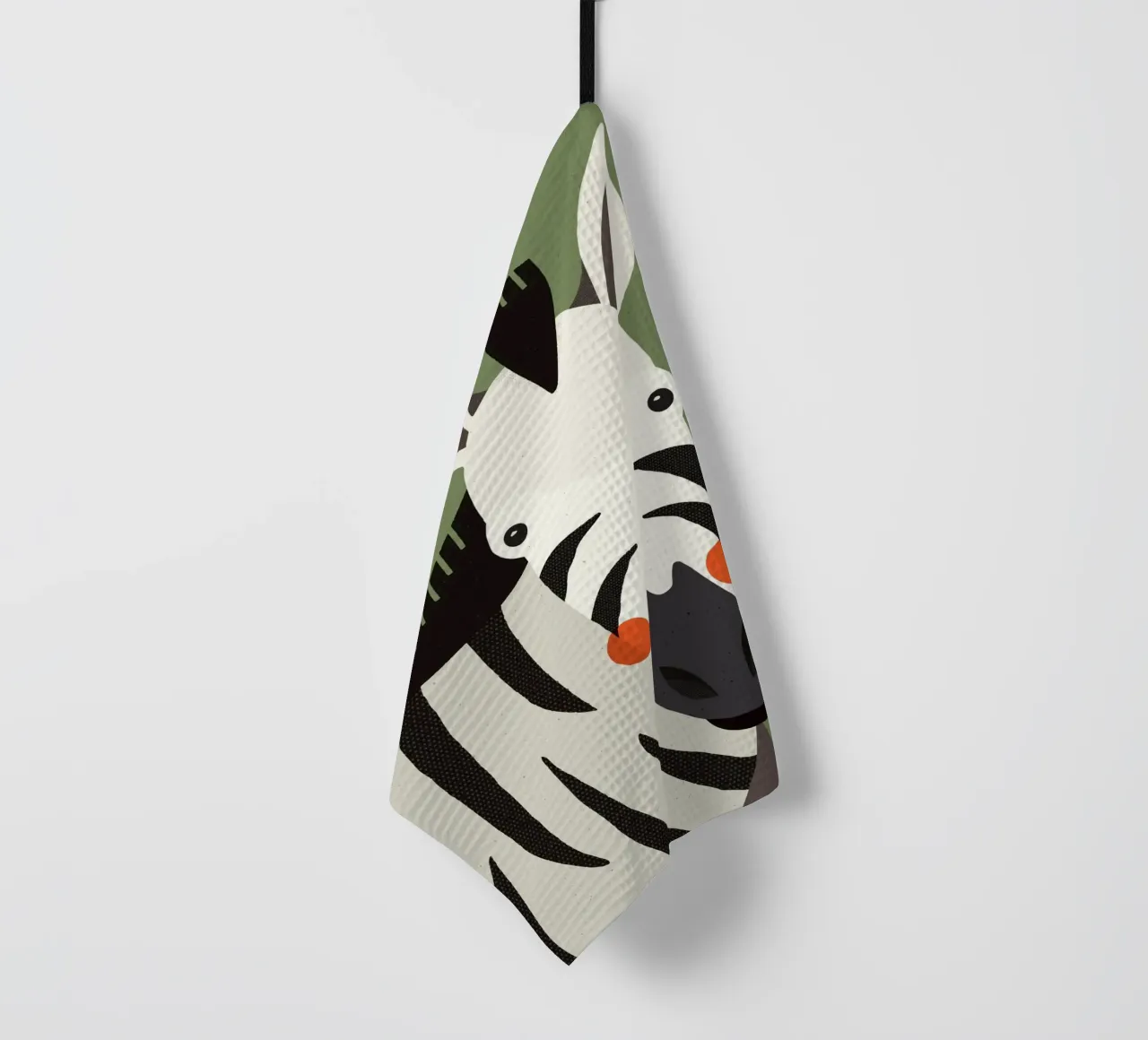 Zebra, ritratto animale canovaccio da cucina da The Printed Sparrow