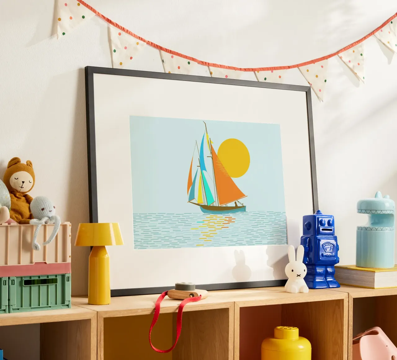 Sailing Boat Sunset Sea hahnemühle by book
