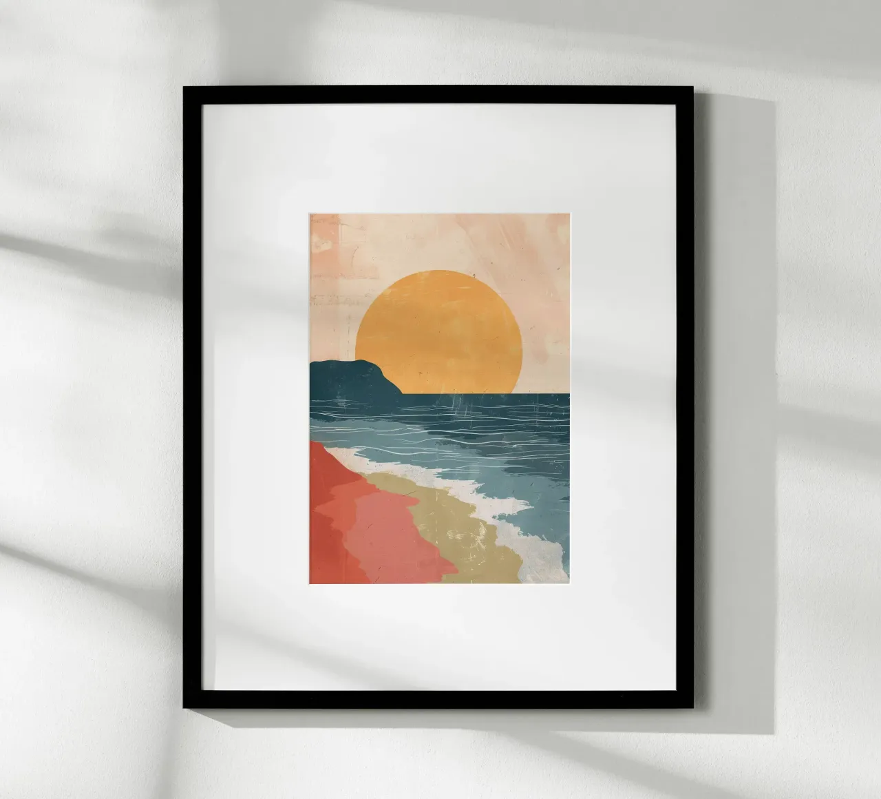Spiaggia minimalista poster da book