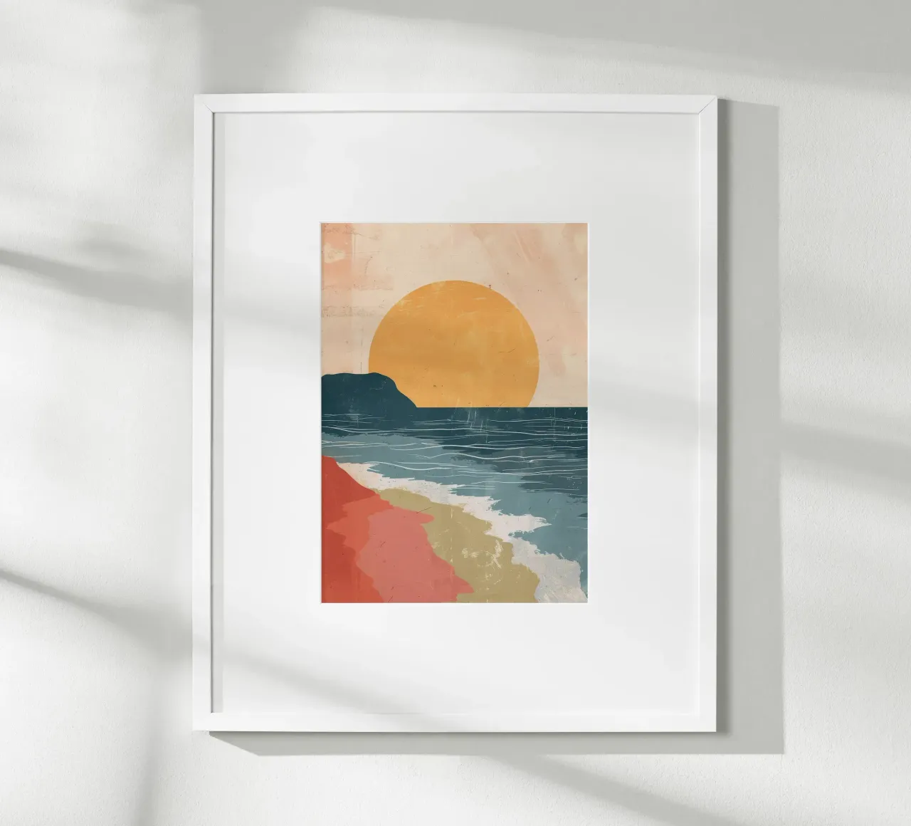 Spiaggia minimalista poster da book
