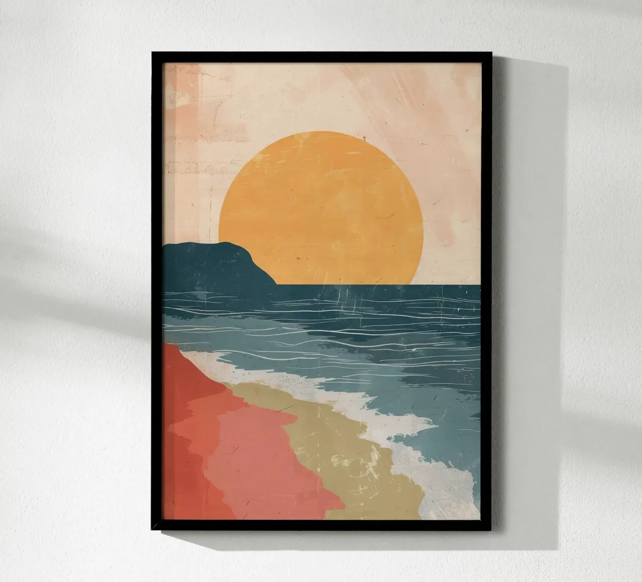 Spiaggia minimalista poster da book