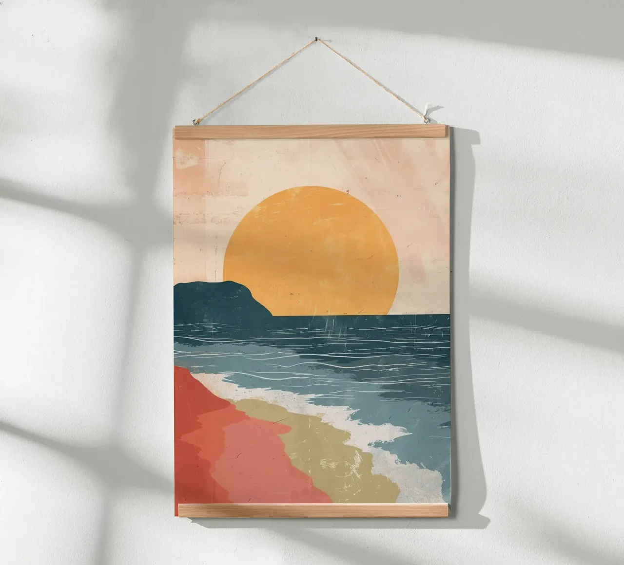 Spiaggia minimalista poster da book