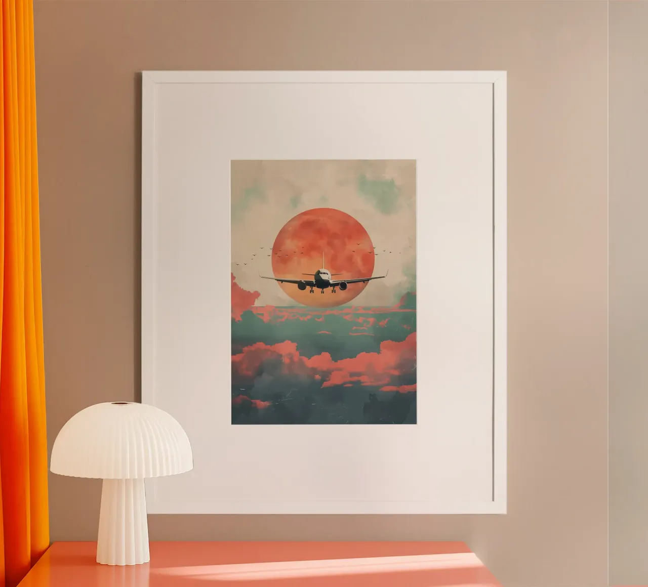 L'aereo da viaggio vintage poster da book