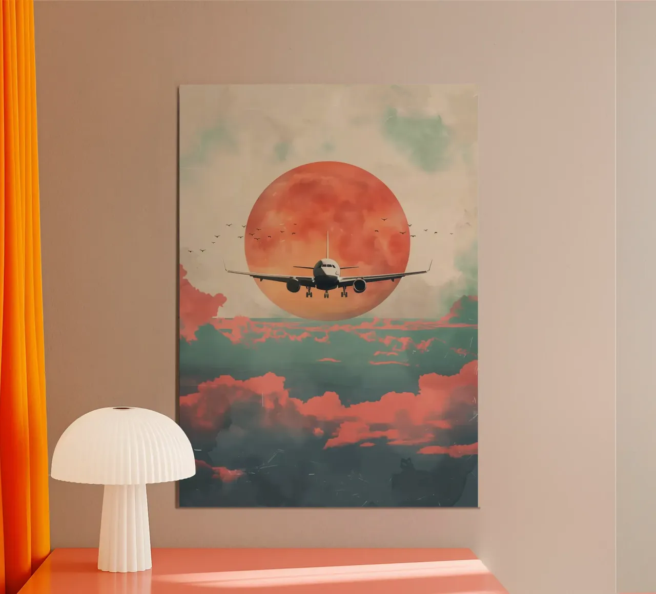 L'aereo da viaggio vintage poster da book