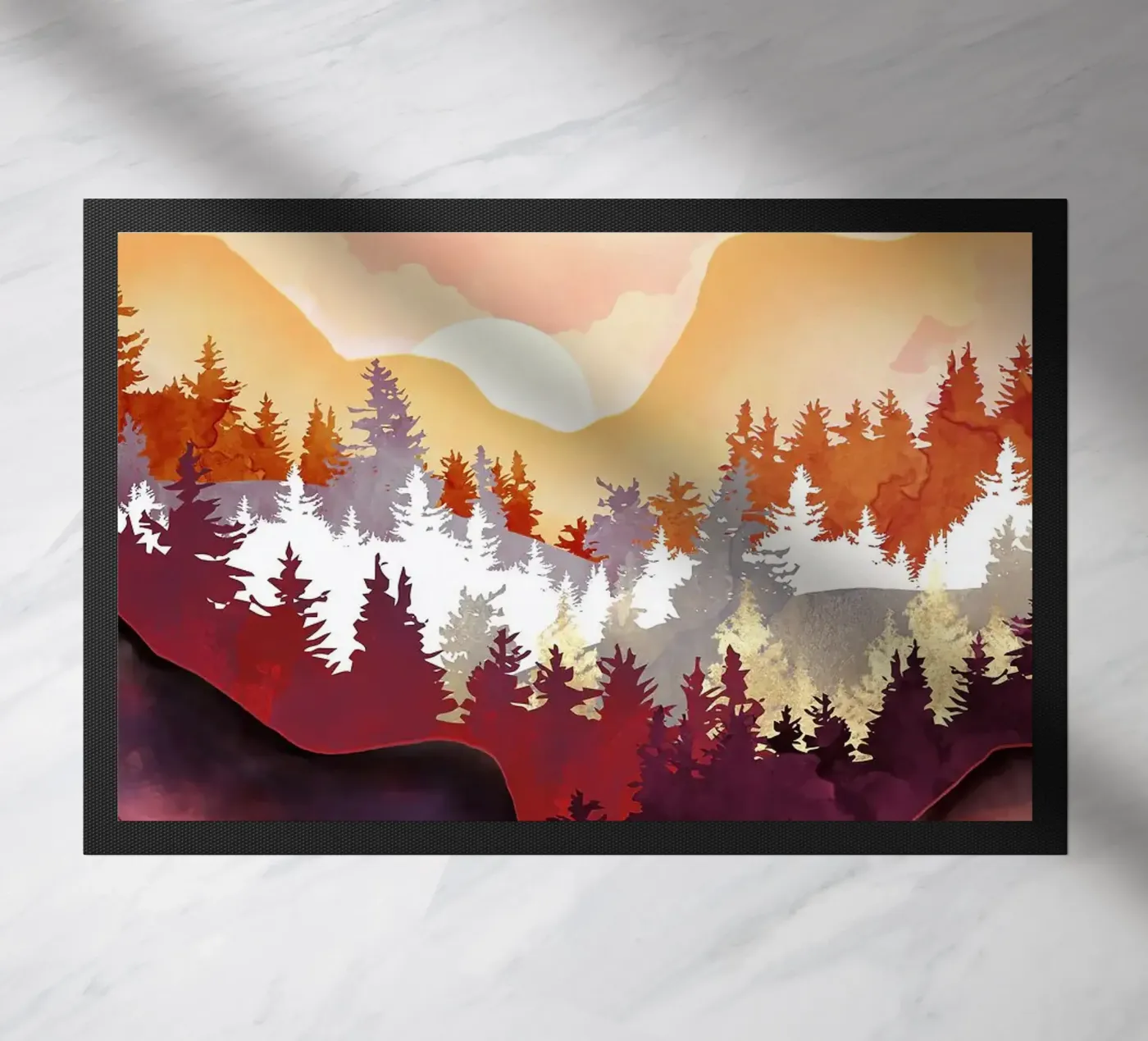 Bernsteinwald Fußmatte von book