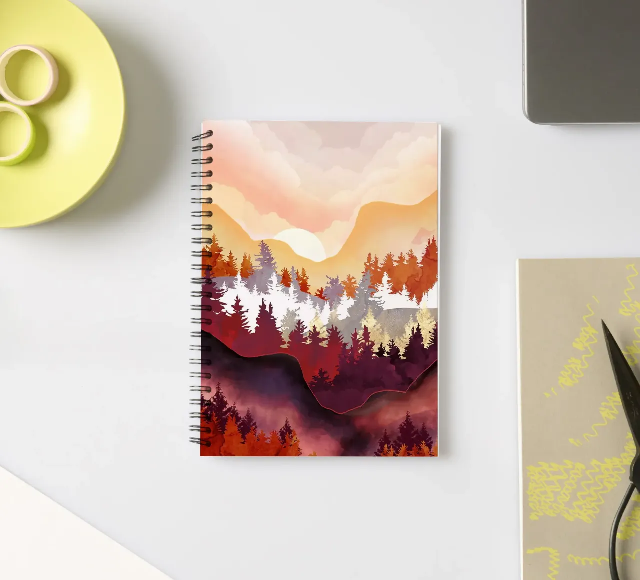 Amber Forest spiral notebook by book