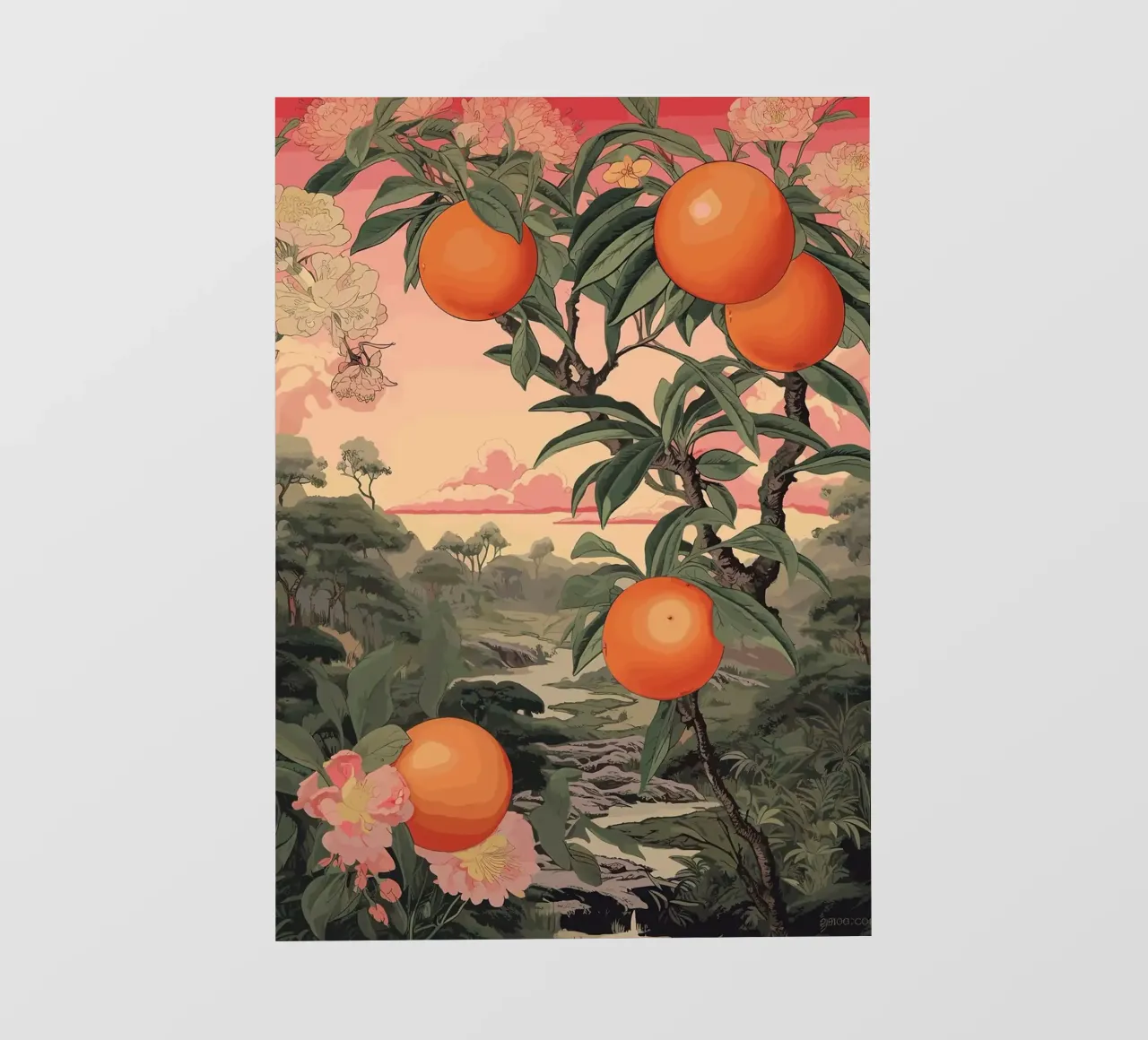 Frutta giapponese vintage pellicola backlit da book