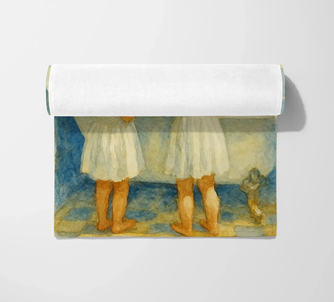 due bambine in bagno telo mare da pakazi