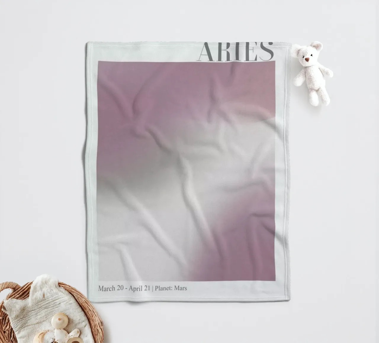 Aries Abstract Aura coperta in pile da cafelab
