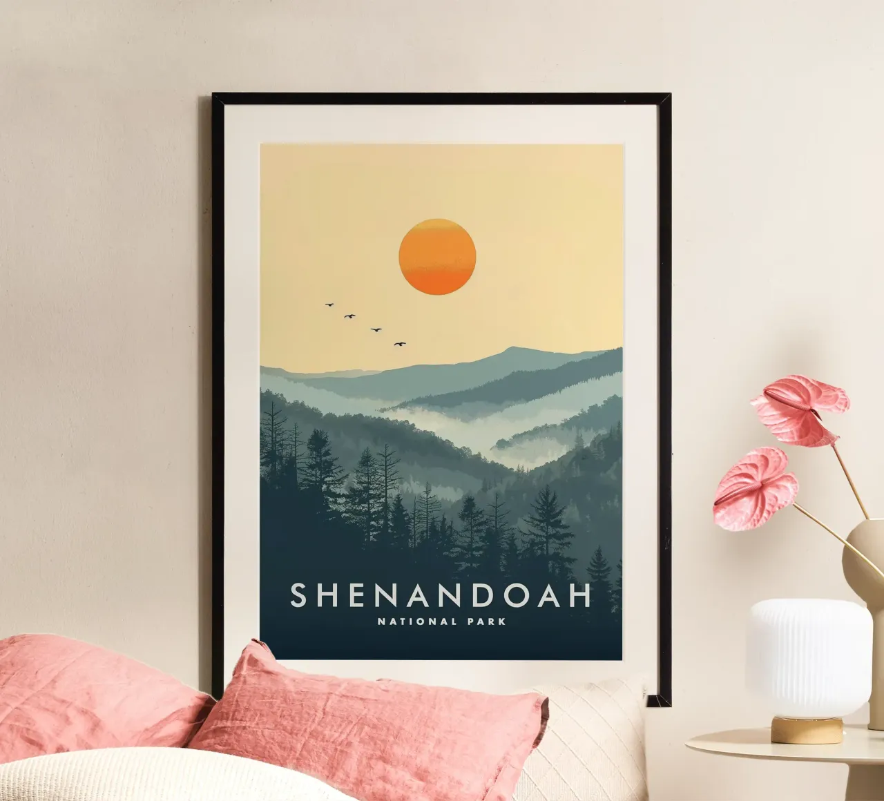 Parco nazionale di Shenandoah poster con telaio in plastica da book