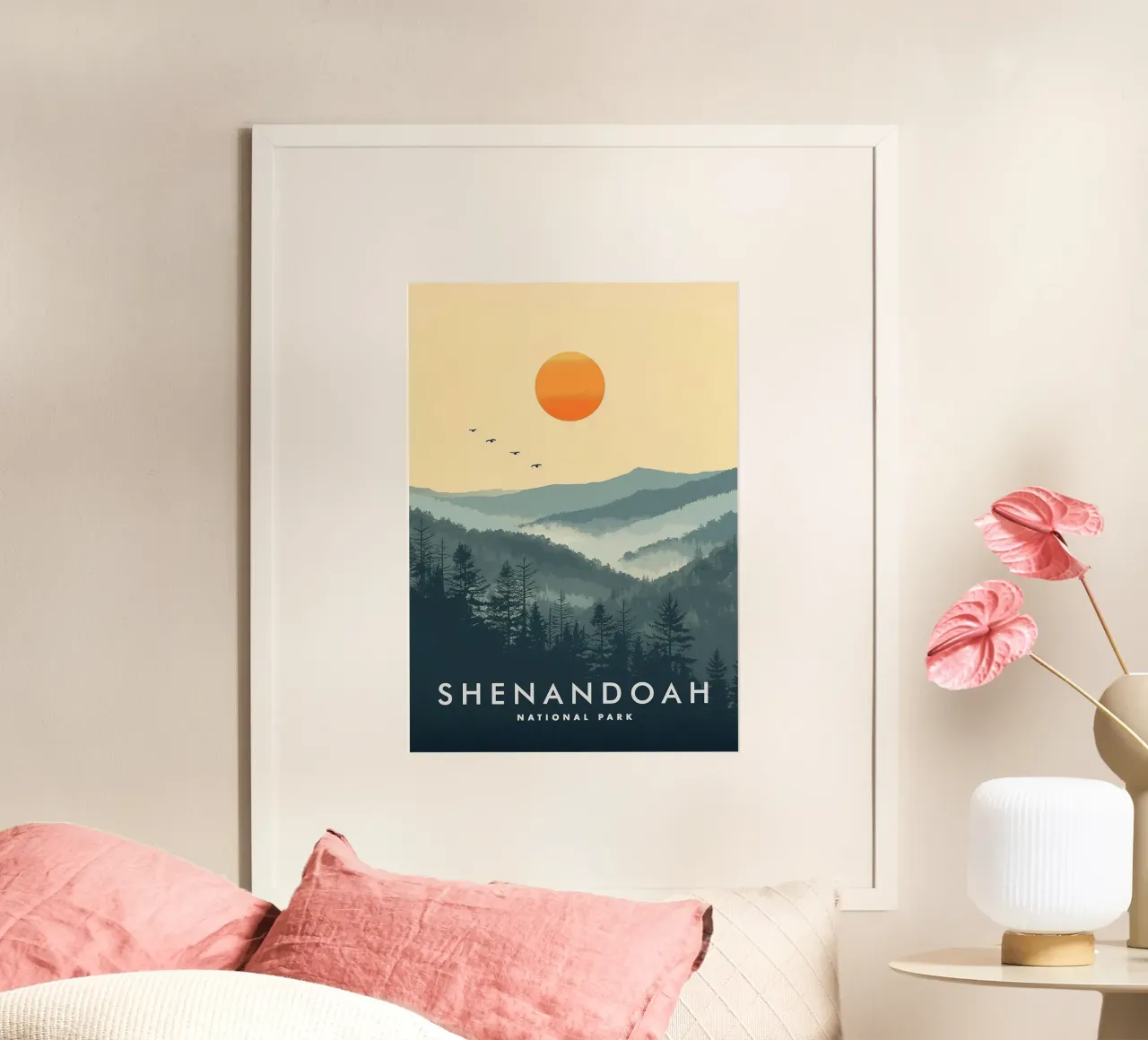 Parco nazionale di Shenandoah poster con telaio in plastica da book