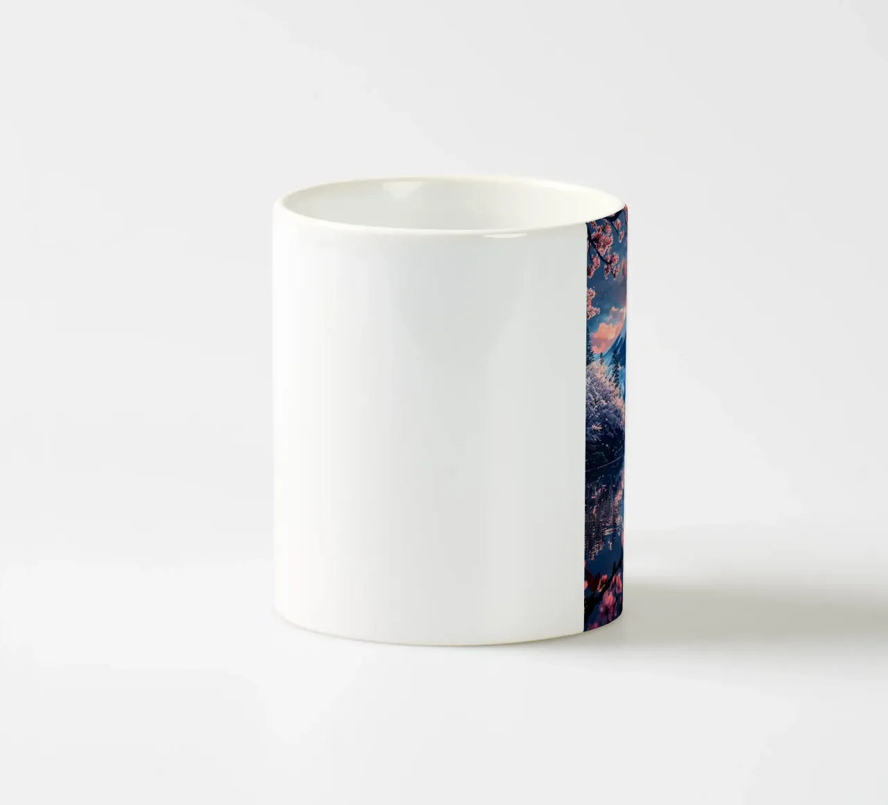 Mattinata tranquilla sul Monte Fuji tazza in ceramica da book
