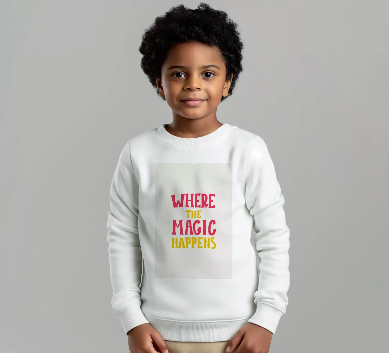 Where the magic happens felpa bambino da Pure