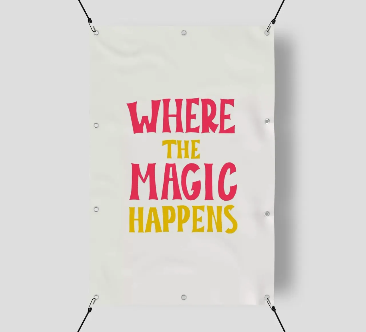 Where the magic happens telo in pvc da Pure