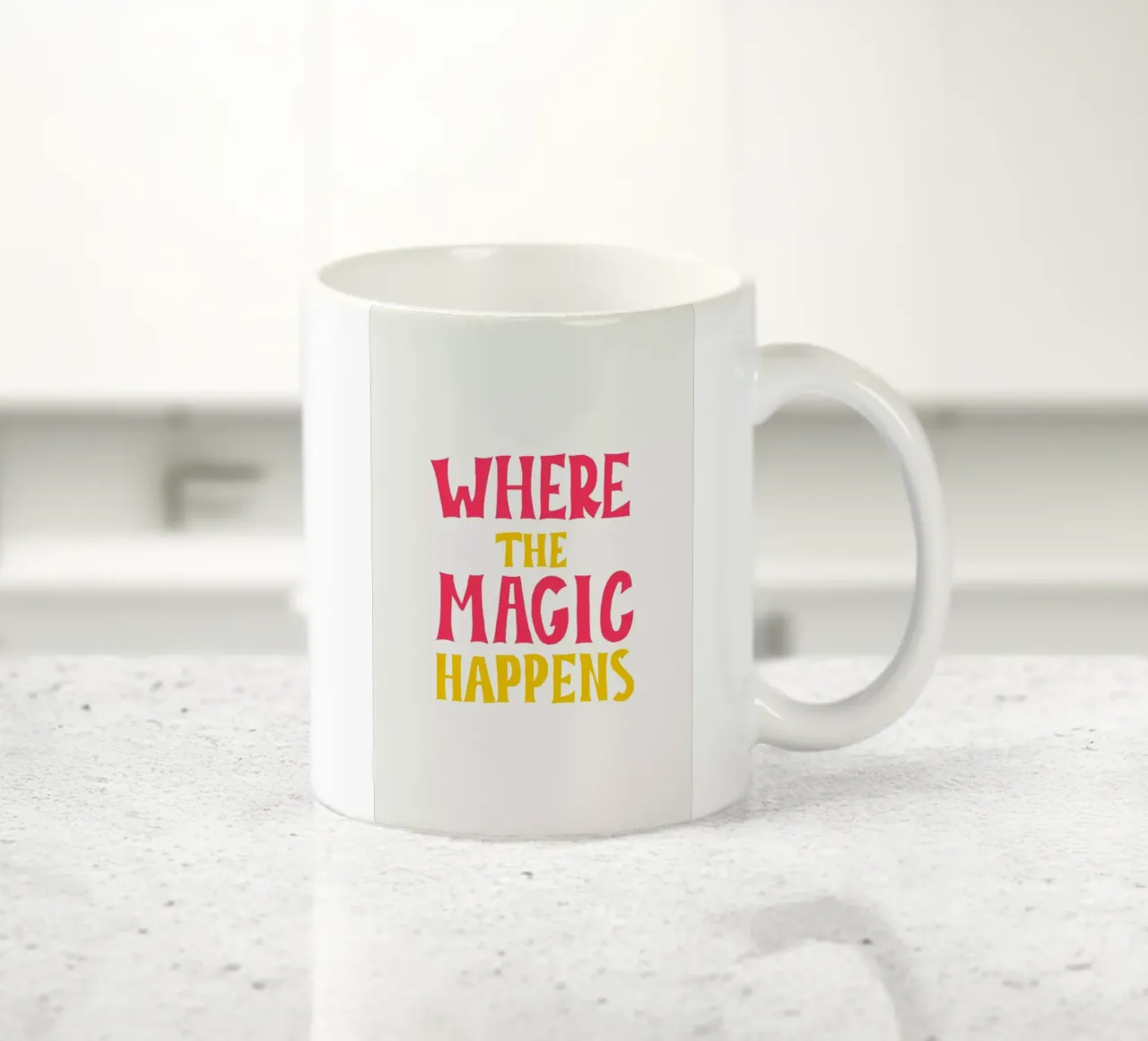 Where the magic happens tazza in ceramica da Pure
