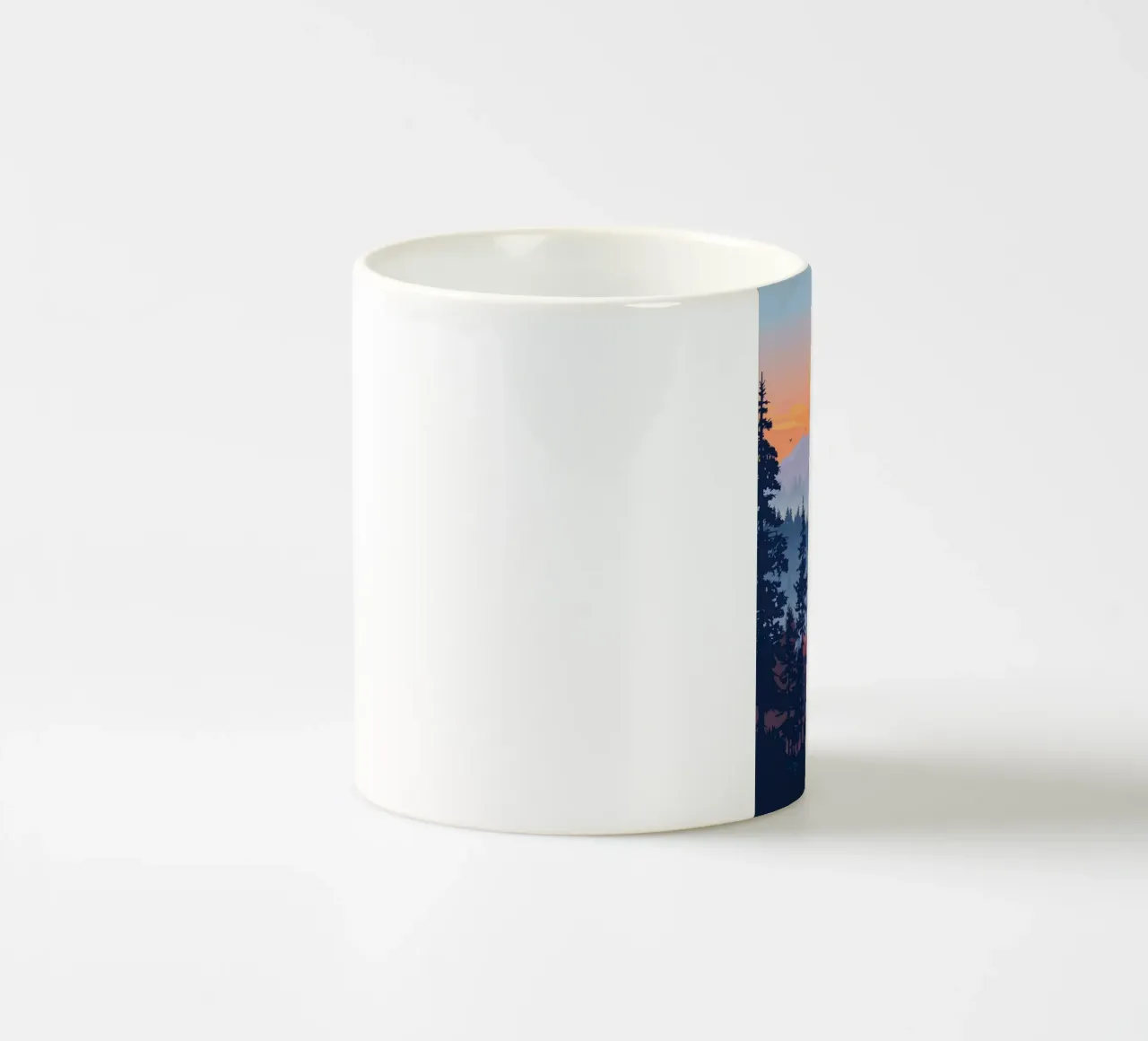 Foresta boreale tazza in ceramica da book