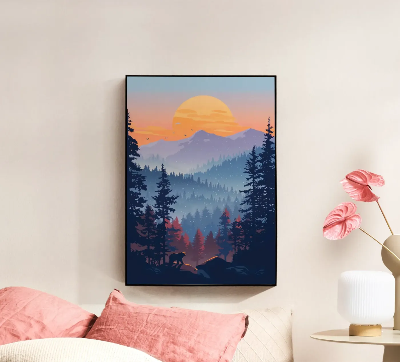 Boreal Forest acrylic glass by book