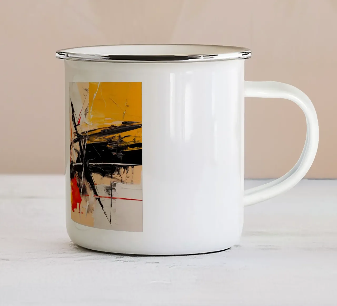 Arte da parete di Imagine tazza in smalto da Imagine