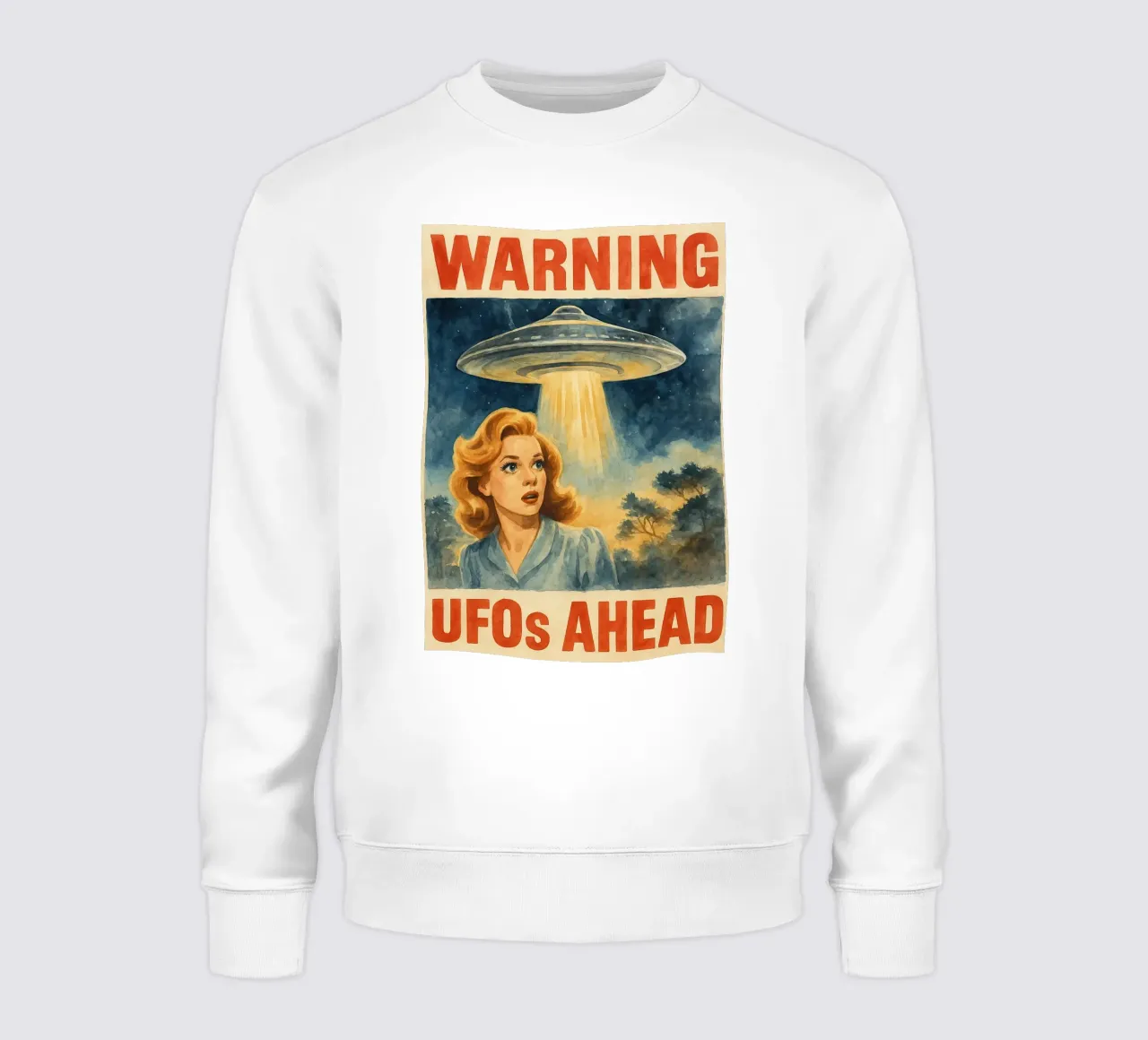 parodia di avvertimento sugli UFO felpa da pakazi