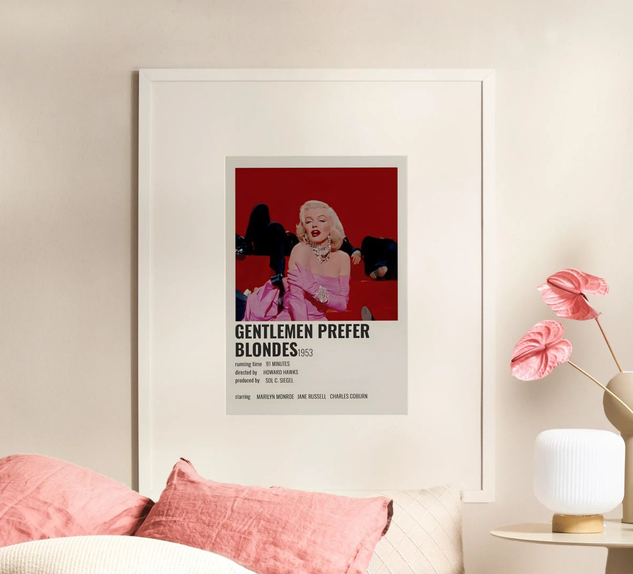 GENTLEMEN PREFER BLONDES1953 poster de MVFminimalist